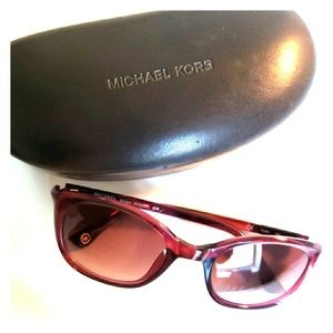 Michael Kors Burgundy Sunglasses "Bridget"